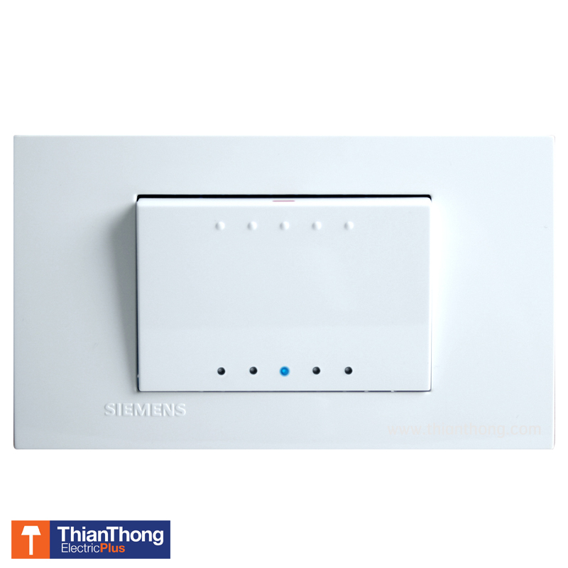 Siemens ชุดสำเร็จรูป สวิตซ์ทางเดียว 1 สวิตซ์ (ปิดมีไฟ) ซีเมนต์ 1 Gang 1 way switch with LED - Delta zaio