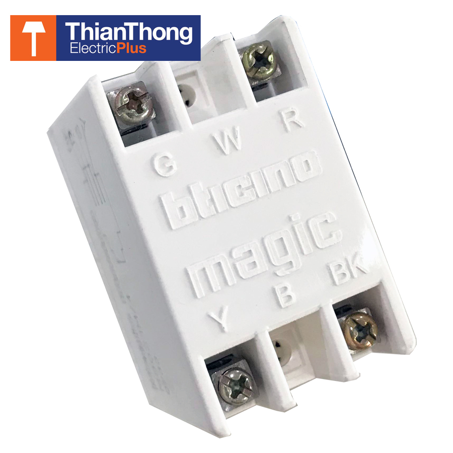 Bticino ปลั๊กโทรศัพท์ (เต้ารับ) บิทิชิโน Telephone Socket Connector RJ11 Magic Advance M9021/4