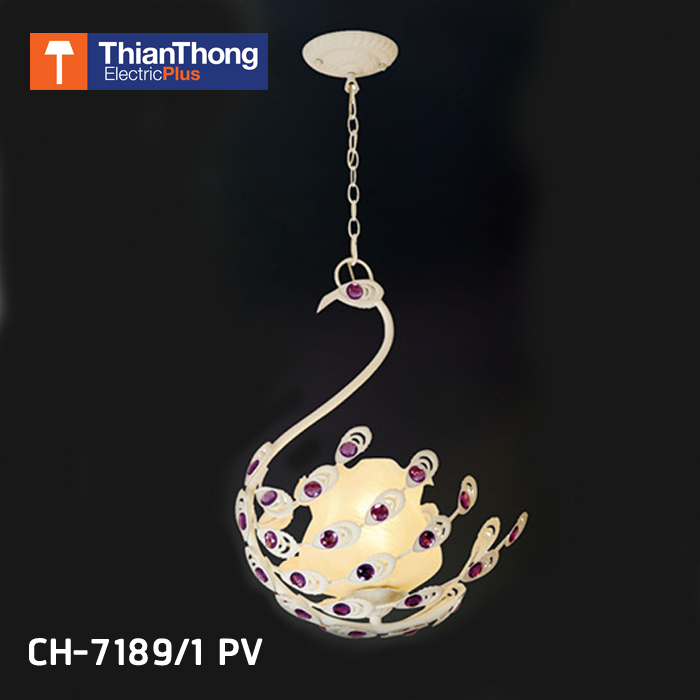 โคมไฟห้อย โคมเพดาน หงส์ Swan Pendant Lamp CH-7189/1 PV 