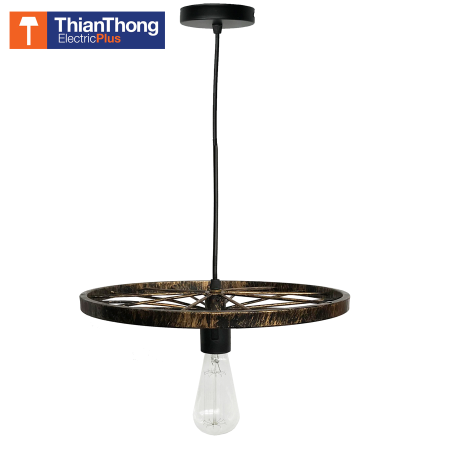 โคมไฟห้อย Cycle Pendant Light Loft Style E27 STW-Cycle-TT30 Brass black ทองรมดำ