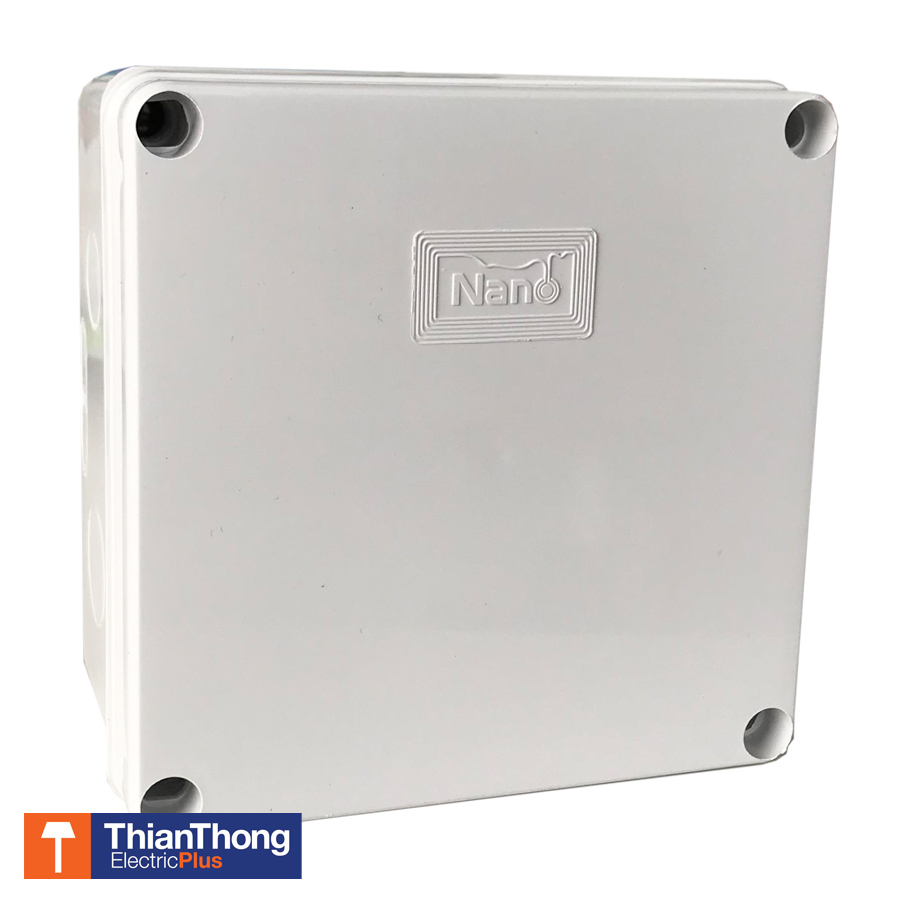 Nano กล่องกันน้ำพลาสติก นาโน Junction Water Proof Box NANO-204W White 