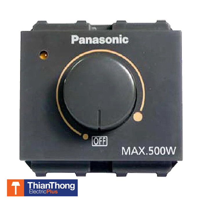 Panasonic สวิทซ์หรี่ไฟ พานาโซนิค Dimmer Switch 500 วัตต์ WEG57816H สีเทา Grey Full-Color Wide Series 