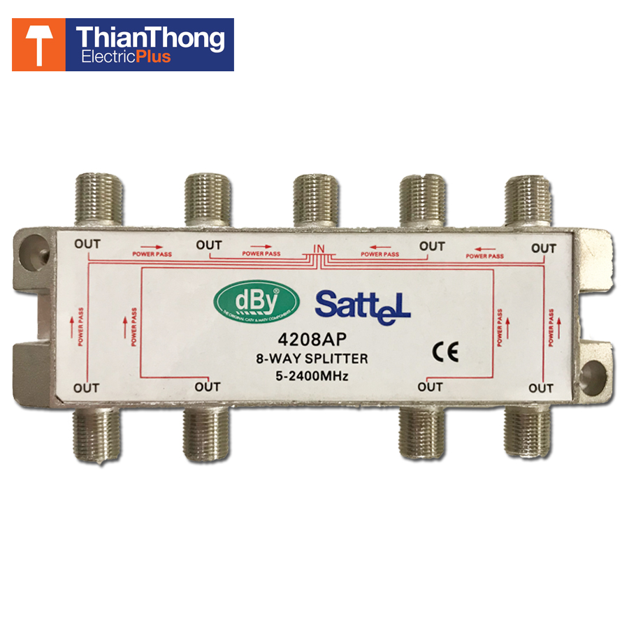 dBy TV Sattellite Splitter แยกสัญญาณทีวี ดาวเทียม 8 Way 4208AP 