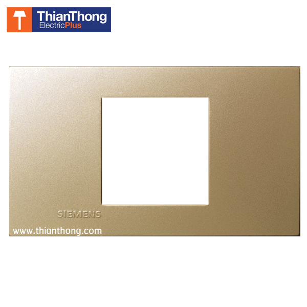 Siemens ฝา 2 ช่องกลาง ซีเมนส์ ขนาด 120 mm 2 Module cover plate and frame - Delta zaio