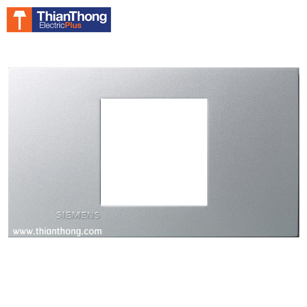 Siemens ฝา 2 ช่องกลาง ซีเมนส์ ขนาด 120 mm 2 Module cover plate and frame - Delta zaio