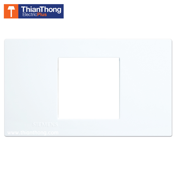 Siemens ฝา 2 ช่องกลาง ซีเมนส์ ขนาด 120 mm 2 Module cover plate and frame - Delta zaio