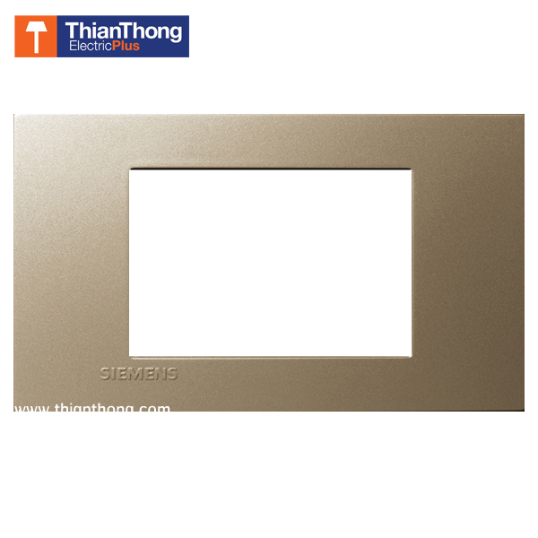 Siemens ฝา 3 ช่อง ซีเมนส์ ขนาด 120 mm 3 Module cover plate and frame - Delta zaio