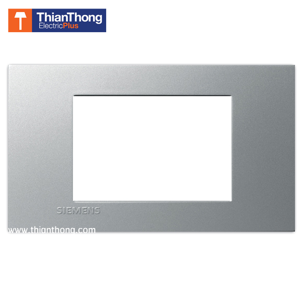 Siemens ฝา 3 ช่อง ซีเมนส์ ขนาด 120 mm 3 Module cover plate and frame - Delta zaio