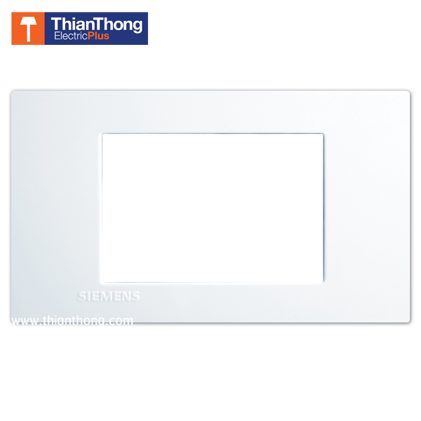 Siemens ฝา 3 ช่อง ซีเมนส์ ขนาด 120 mm 3 Module cover plate and frame - Delta zaio