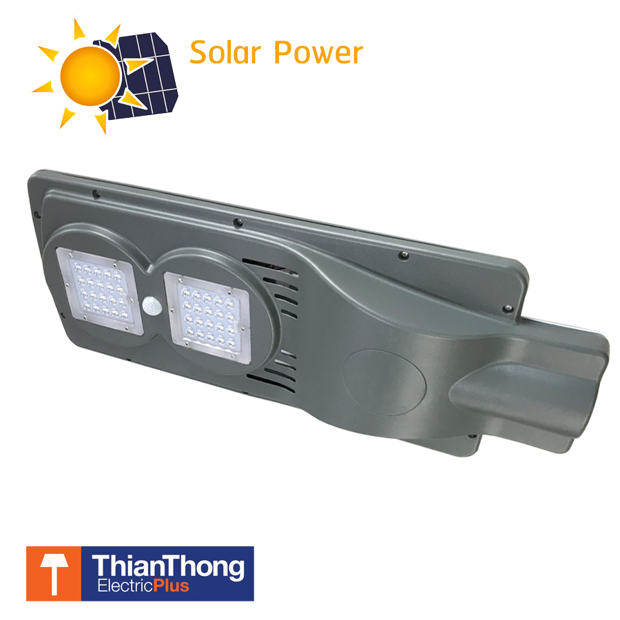 Lighting Plus โคมไฟถนน โซล่าเซลล์ 40W  LED Street Light Solar Power 40W Gray - Solar40G