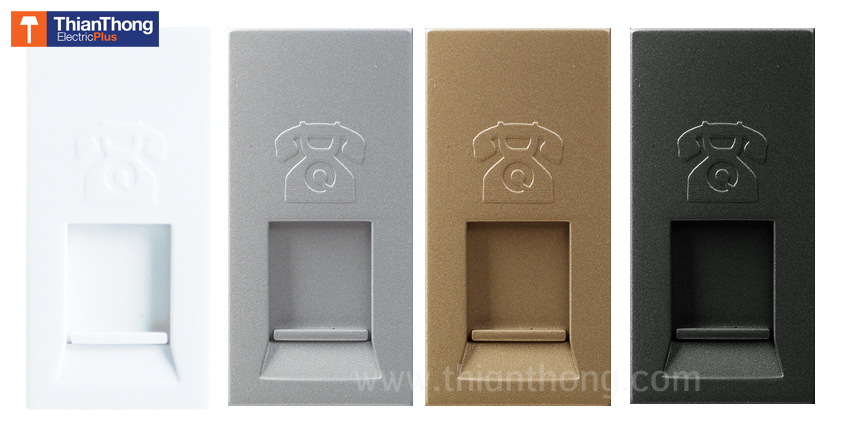 Siemens เต้ารับโทรศัพท์ 4 สาย ซีเมนส์ RJ11 Telephone socket, 4 pin, Cat 3