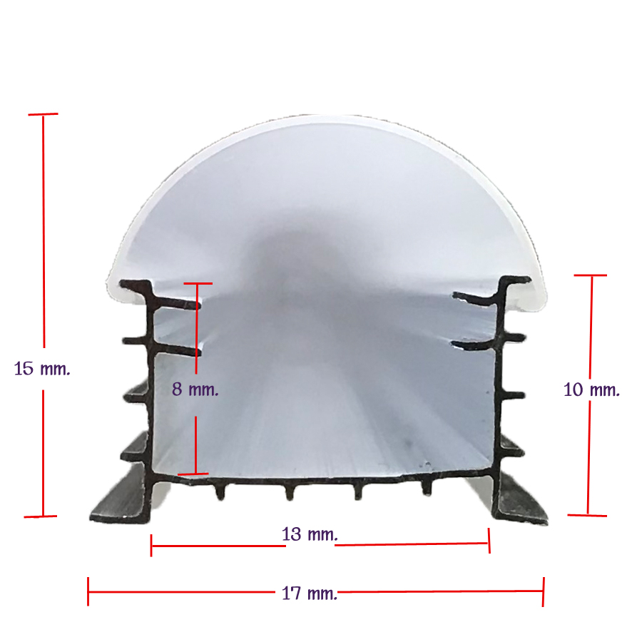 Aluminum track รางไฟเส้นอะลูมิเนียม สำหรับไฟเส้น 5050 รุ่น TT-U50