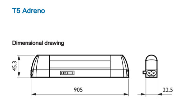 Philips T5 Batten Adrenno ชุดรางนีออน สำเร็จรูป ฟิลิปส์ 21W TWG121 ความยาว 90 cm.