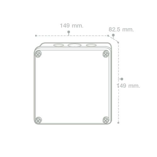 Nano กล่องกันน้ำพลาสติก นาโน Junction Water Proof Box NANO-204W White 