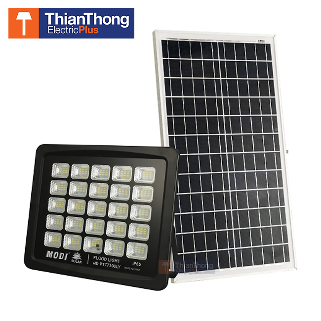 Modi สปอร์ตไลท์ โซล่าเซลล์ โมดิ Flood Light Solar Cell 300W Daylight MD-PT77300LY
