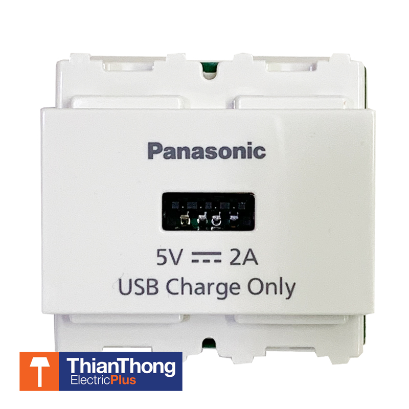 Panasonic เต้ารับ USB 1 ช่อง 2A พานาโซนิค USB Charger 1 port WNF1071 W