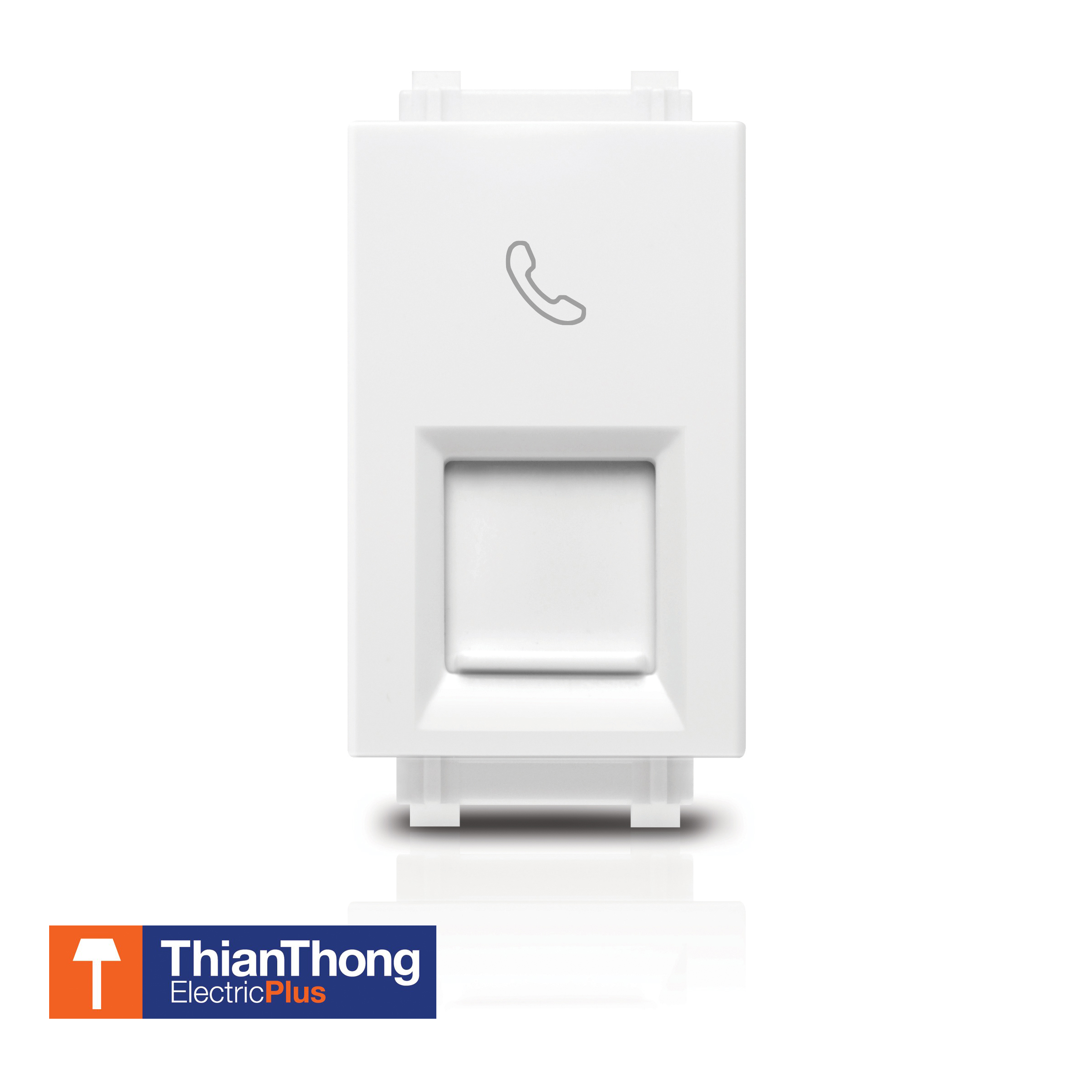 Philips เต้ารับโทรศัพท์ RJ11 ฟิลิปส์ รุ่นลีฟ LeafStyle 1M RJ11 Telephone Socket