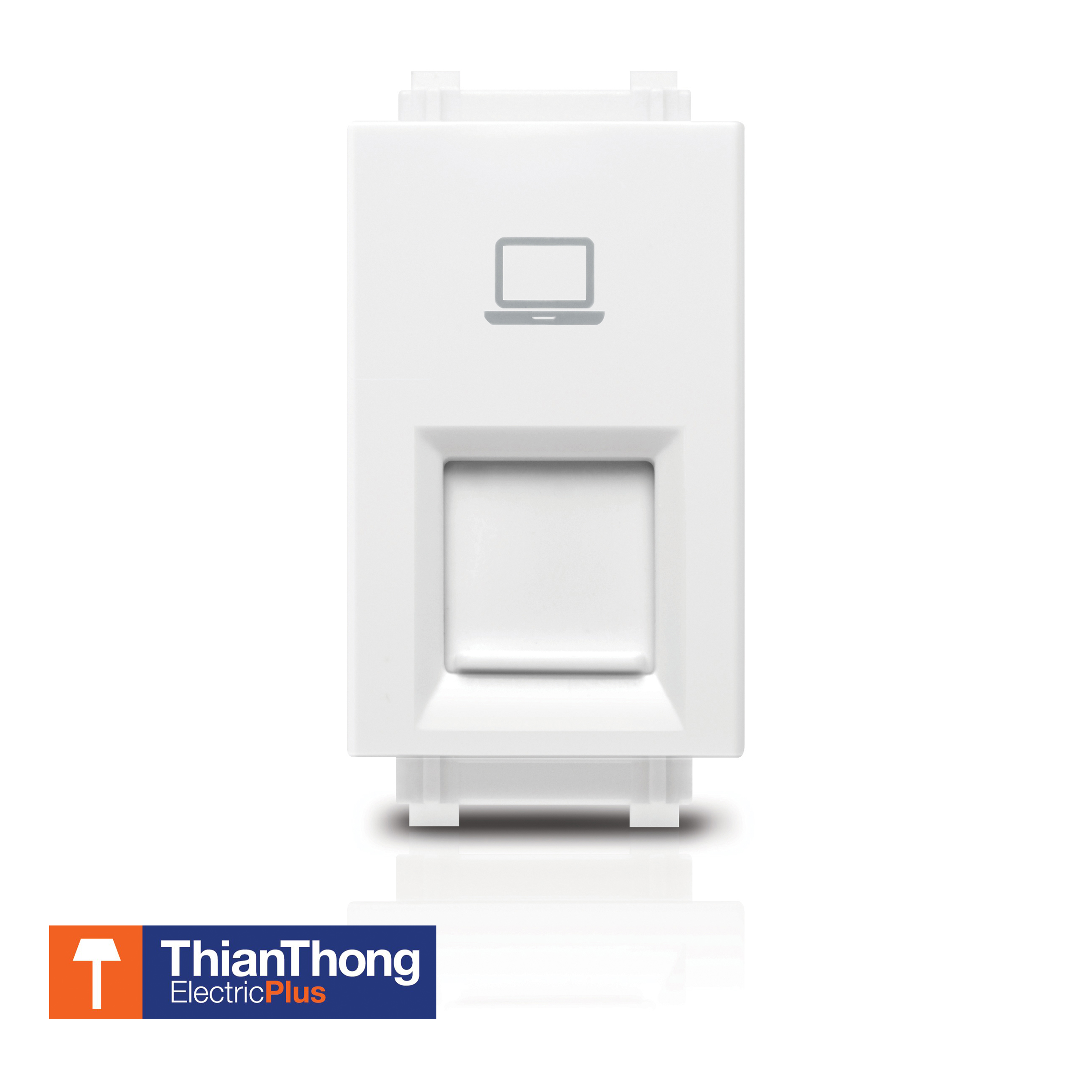 Philips เต้ารับคอมพิวเตอร์สำหรับเชื่อมอินเตอร์เน็ต (LAN) Cat 6 ฟิลิปส์ รุ่นลีฟ LeafStyle 1M RJ45 Cat6