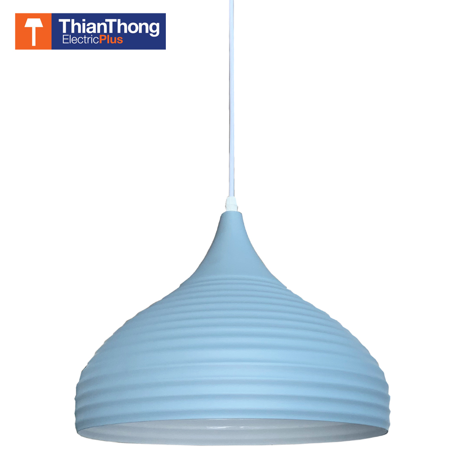 โคมไฟห้อย ทรงกลมมีลอน 12 นื้ว Pendant Lamp STW-CL101 Blue สีฟ้า 