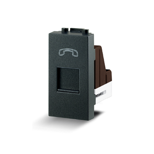 Chang เต้ารับโทรศัพท์ ตราช้าง Telephone socket R-160C iModern สีดำ