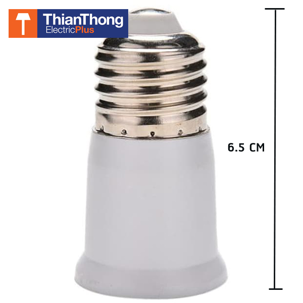 ขั้วแปลง ขั้วหลอดไฟ E27 Extend Adapter สำหรับเพิ่มความยาว 65mm.