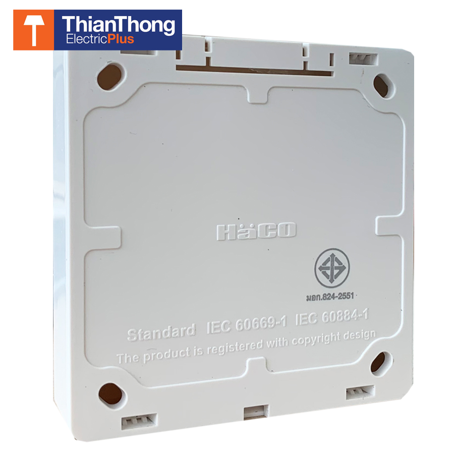 HACO ชุดเต้ารับแบบลอย USB ควบคุมด้วยสวิตช์ ฮาโก้ USB Socket with Switch M3N-USB2S