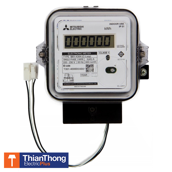 Mitsubishi Meter มิตซูบิชิ‏ มิเตอร์ไฟฟ้า มิเตอร์อิเล็กทรอนิกส์ เอเอ็มอาร์ AMR 1 Phase Electronic Watt-hour Meters 220-230V SX1-A35N