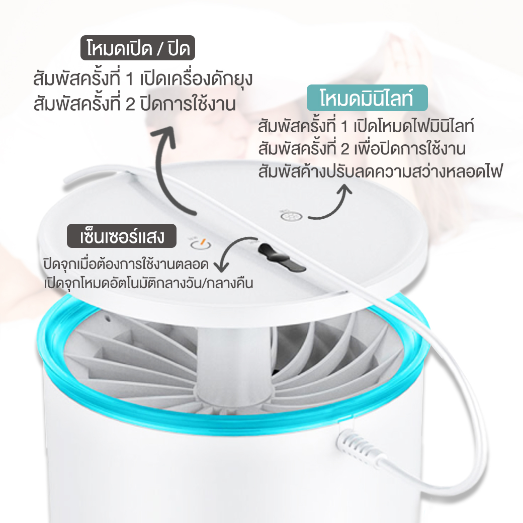 Yage เครื่องดักยุง ล่อยุงและแมลง ยาเก๋อ Mosquito trap YG-M001 (ของแท้)