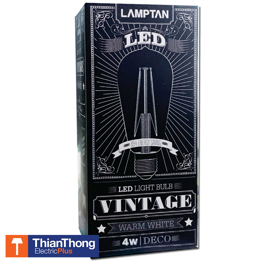Lamptan หลอดไฟ วินเทจ เดคโค่ ST18 แลมป์ตั้น LED Vintage Deco 4W E27 2700K