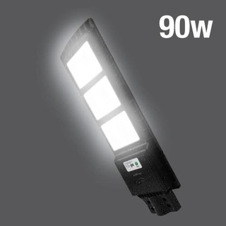 Lamptan โคมไฟถนน พลังงานแสงอาทิตย์ แลมป์ตั้น LED Solar Streetlight Smart Seneor 90W Daylight