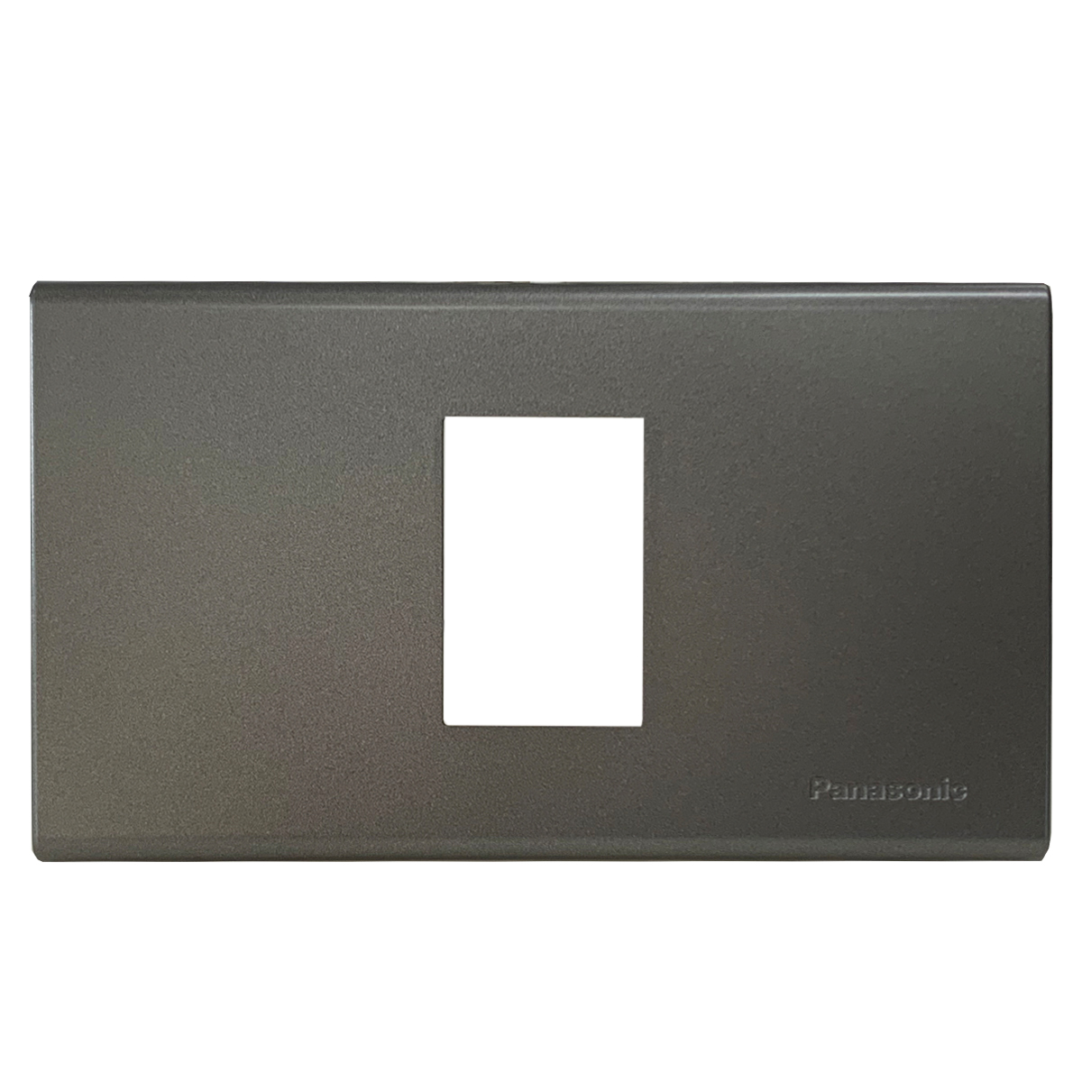 Panasonic ฝา 1 ช่อง พานาโซนิค WEG 6801MH Metallic Gray Full-Color Wide Series 