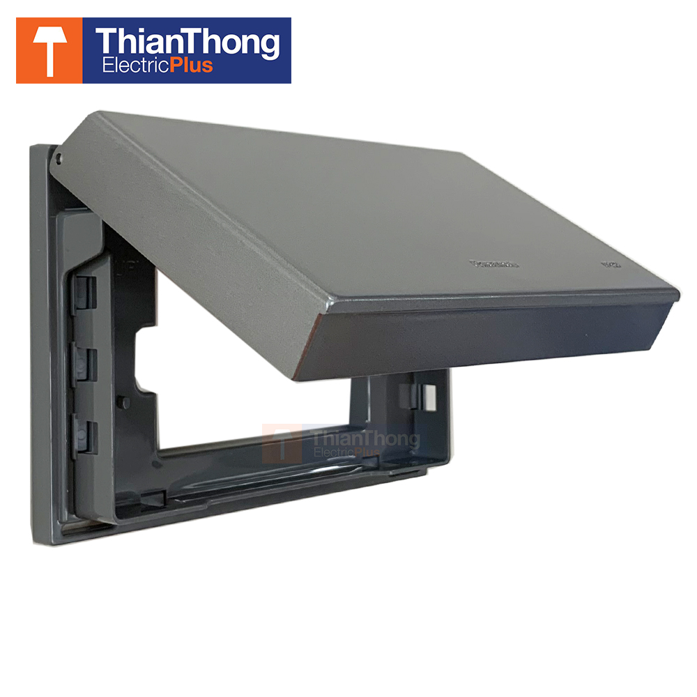 Panasonic ฝาครอบโลหะกันน้ำ พานาโซนิค WEG8881 Metal IP55 Weather Proof Cover - Wide Series