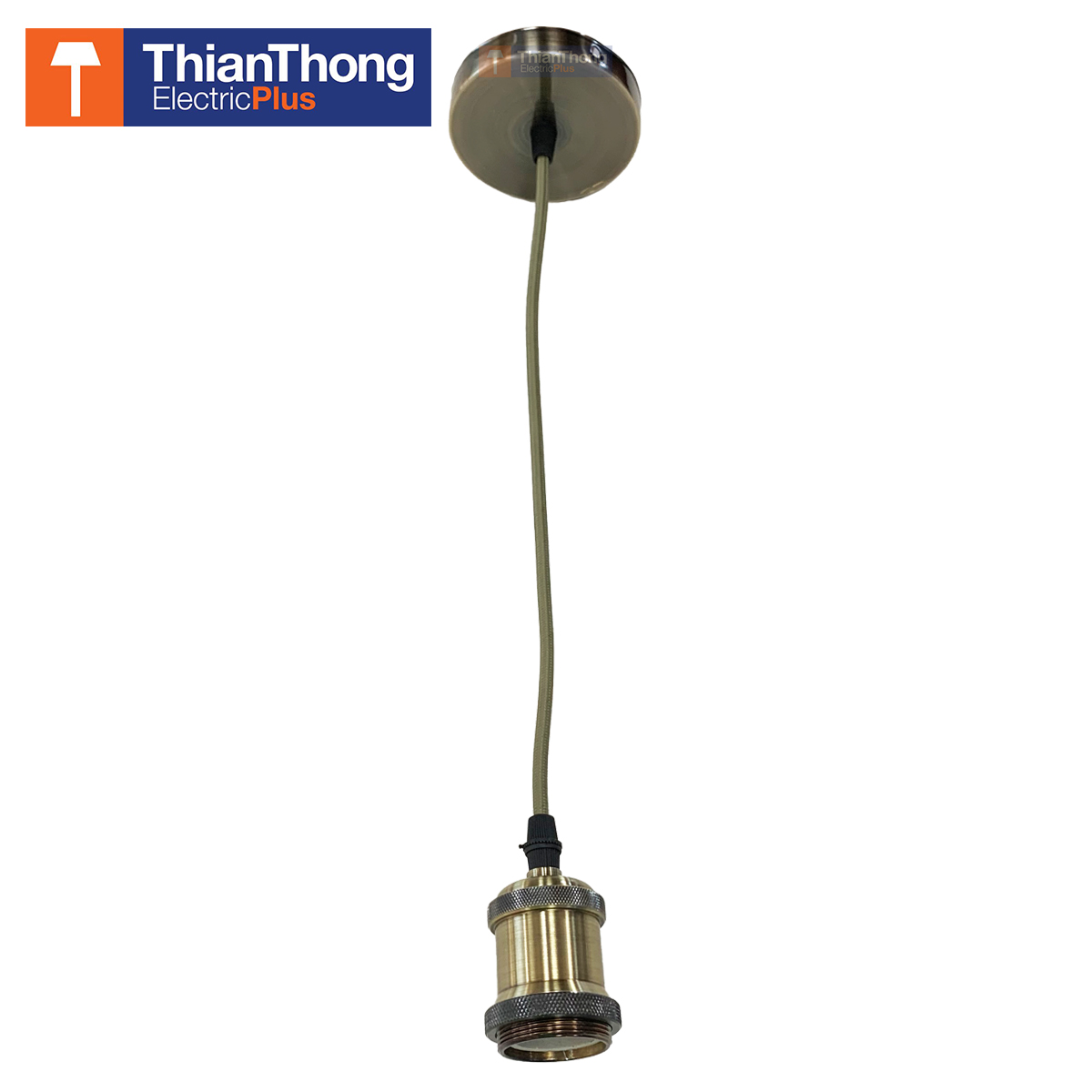 Lighting Plus โคมไฟ ขั้วห้อยวินเทจ Vintage Bulb Holder E27 บรอนซ์ Bronze STW CL-113 ราคาส่ง