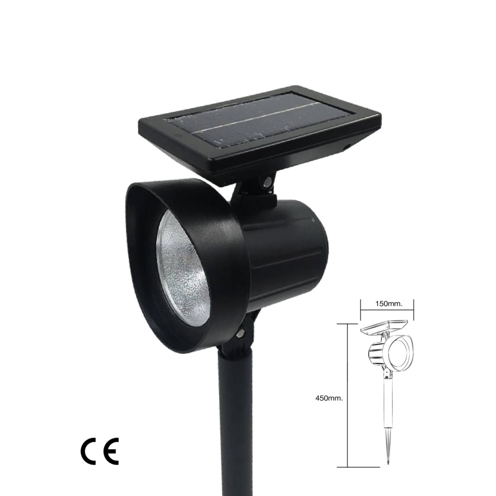 Hi-Tek โคมไฟปักดิน พลังงานแสงอาทิตย์ ไฮเทค Solar Cell Garden Light Lamp HFSS05019B