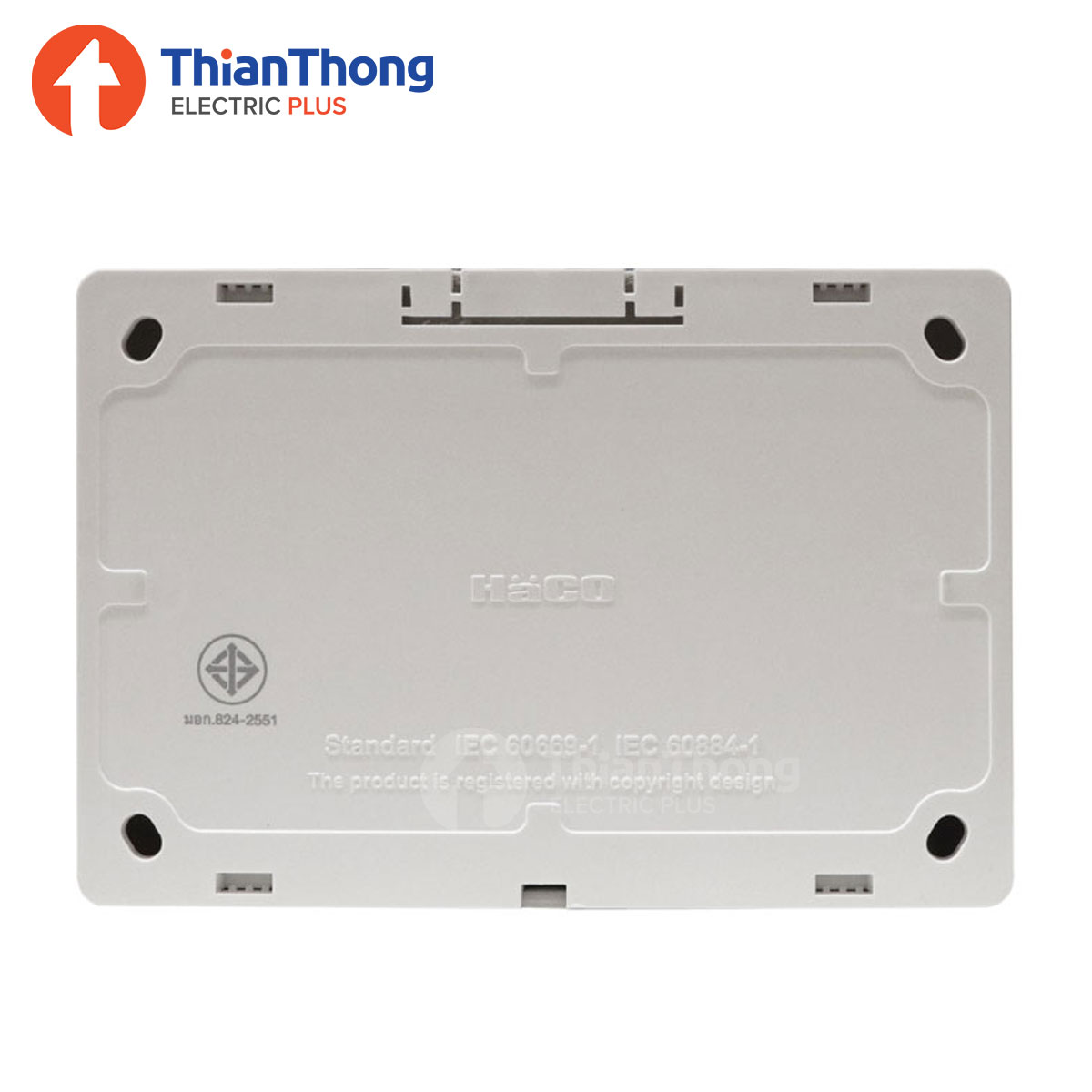 HACO สวิตช์ 1 ทาง 4 ช่อง ฮาโก้ แบบติดลอย M4N-S41