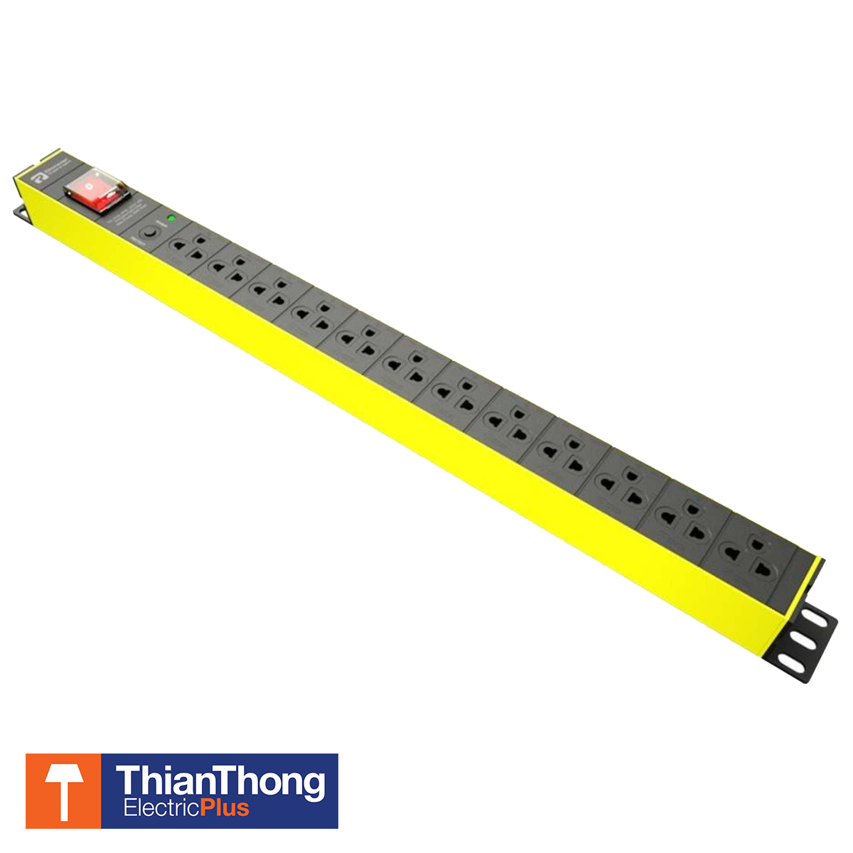 Power Connex รางปลั๊กไฟ - ปลั๊กพ่วง 12 ช่อง 1 สวิตช์ พาวเวอร์ คอนเน็กซ์ PCX-C5PVTTS-TS12  12 Way 1 Switch สายยาว 3 เมตร