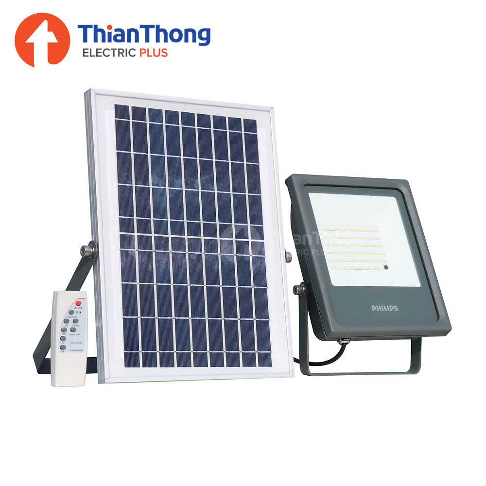 Philips ไฟสปอทไลท์ ฟลัดไลท์พลังงานแสงอาทิตย์ ฟิลิปส์ SmartBright Solar Flood Light LED BVP080 10W 5700K Daylight