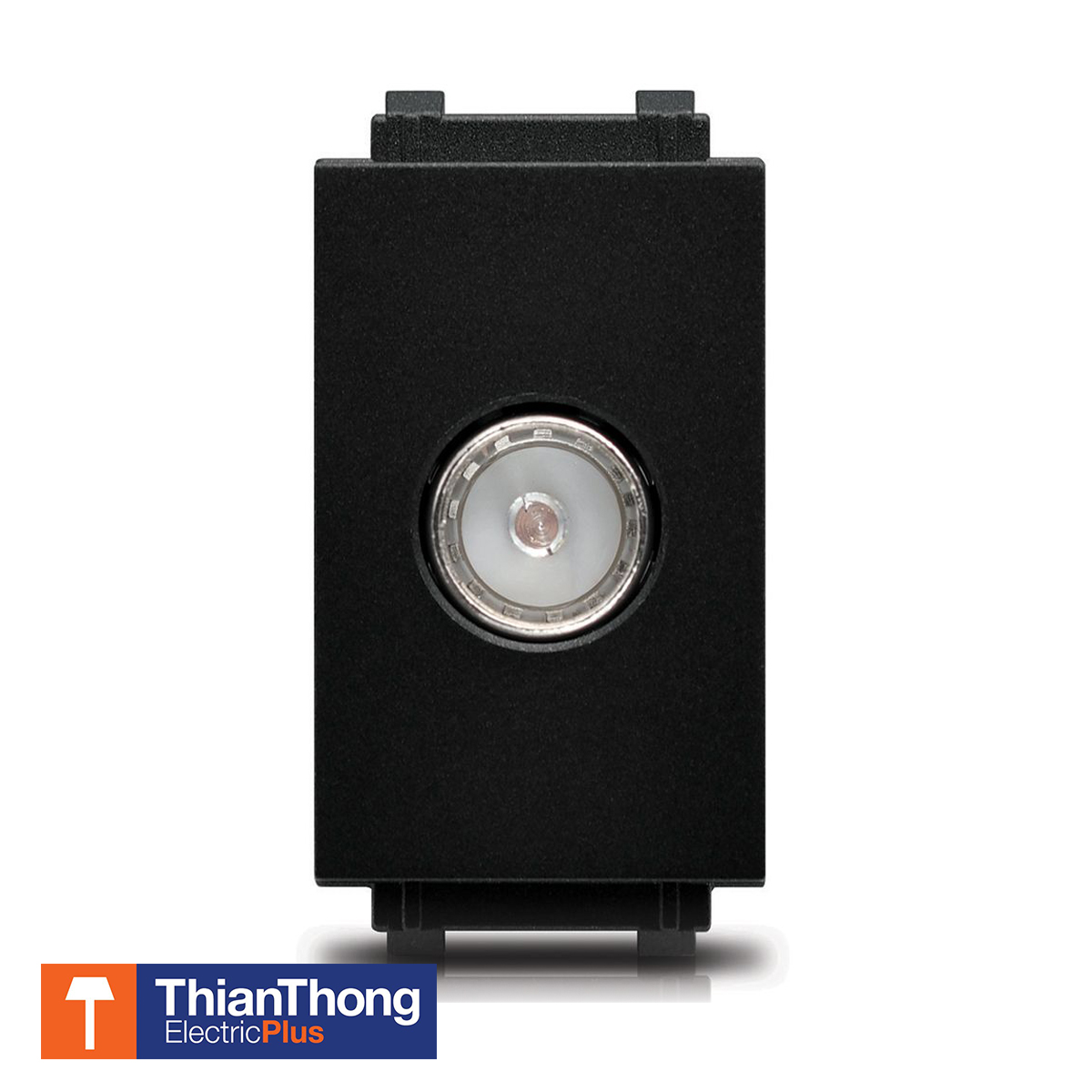 Philips เต้ารับโทรทัศน์ ฟิลิปส์ รุ่นลีฟ LeafStyle 1M TV Socket Black สีดำ