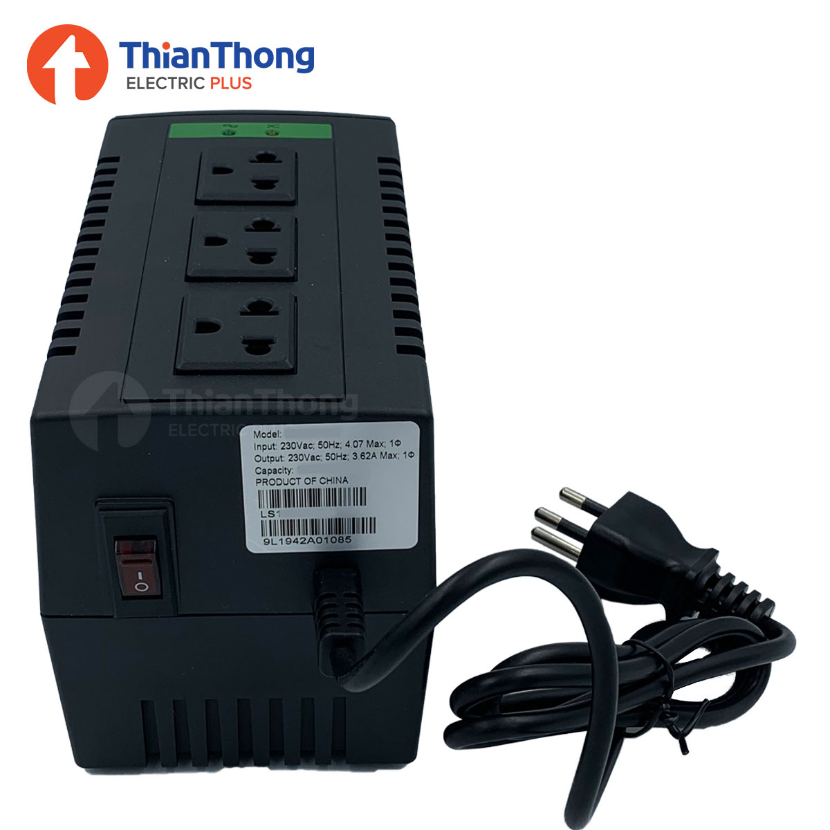 APC-Schneider เครื่องปรับแรงดันไฟฟ้าอัตโนมัติ (AVR) เอพีซี-ชไนเดอร์ Automatic Voltage Regulator LS1000S–TH 1000 VA / 500 Watts