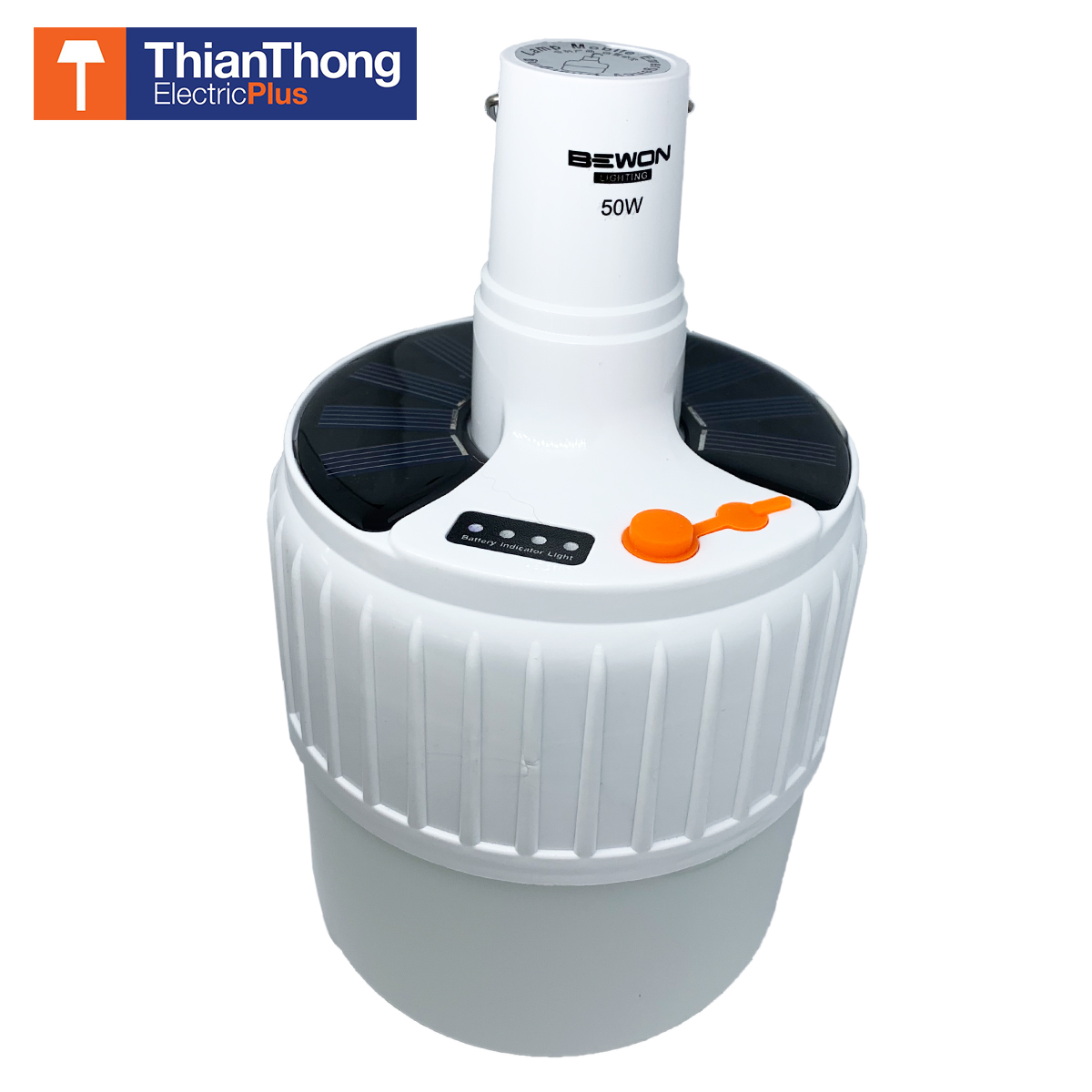 Bewon หลอดไฟแขวนโซล่าเซลล์ หลอดไฟฉุกเฉิน 50W บีวัน Solar Emergency Charging Lamp แสงขาว