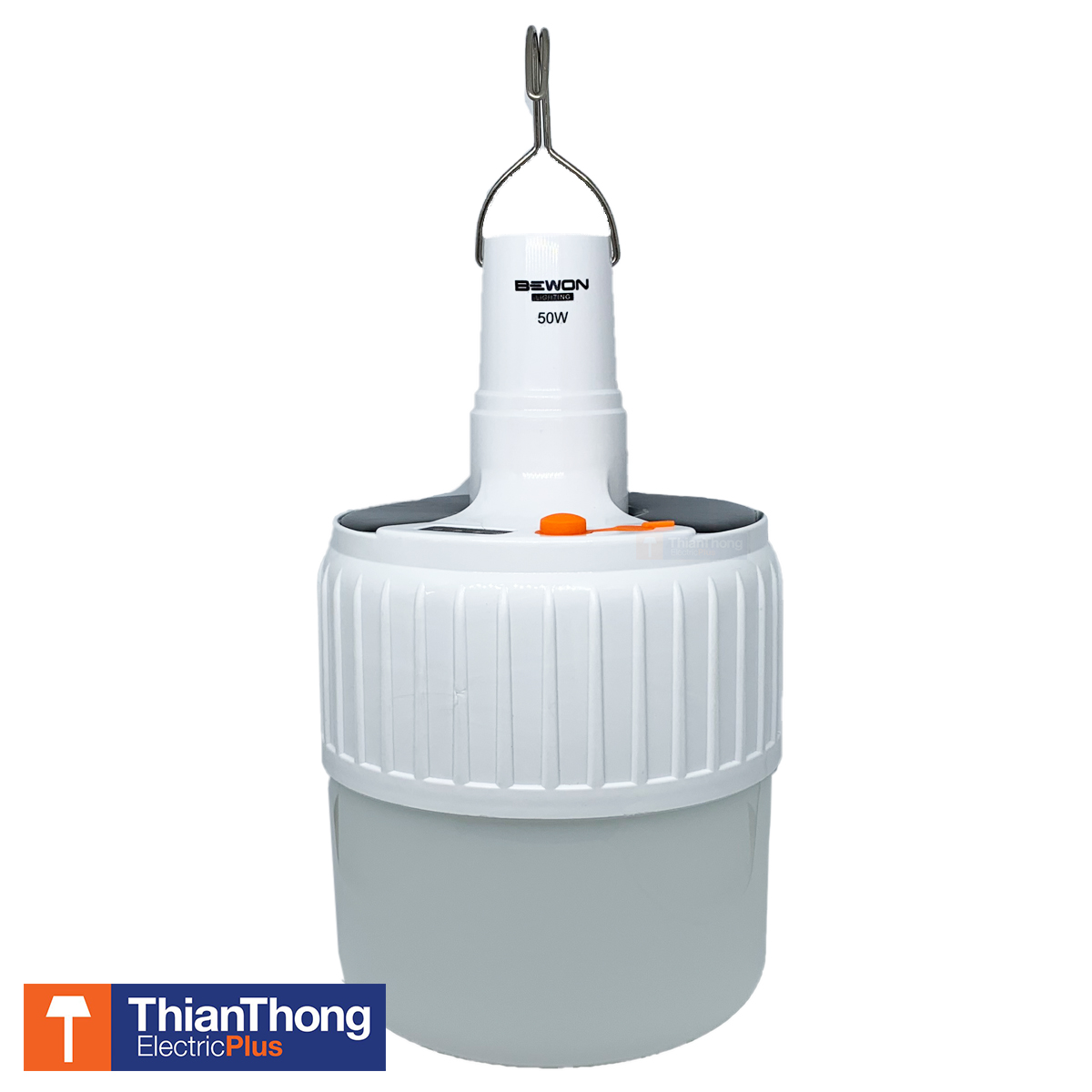 Bewon หลอดไฟแขวนโซล่าเซลล์ หลอดไฟฉุกเฉิน 50W บีวัน Solar Emergency Charging Lamp แสงขาว