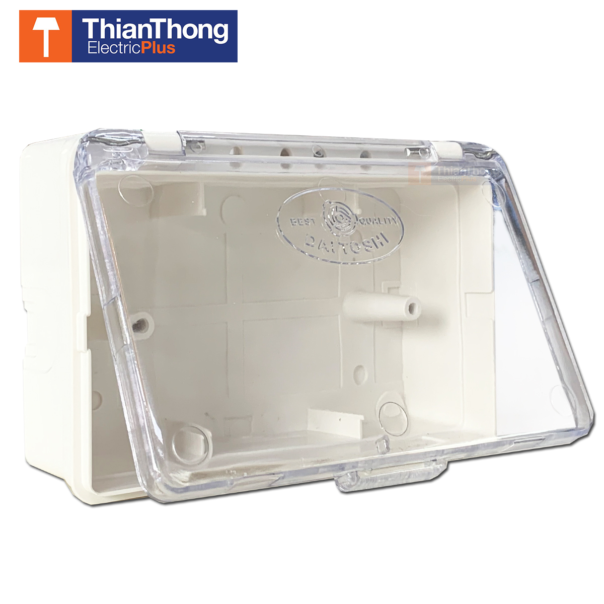 Daitoshi บ๊อกลอยกันน้ำ 2x4 แบบมีฝาปิด ชนิดฝาใส แนวนอน Clear Box Switch