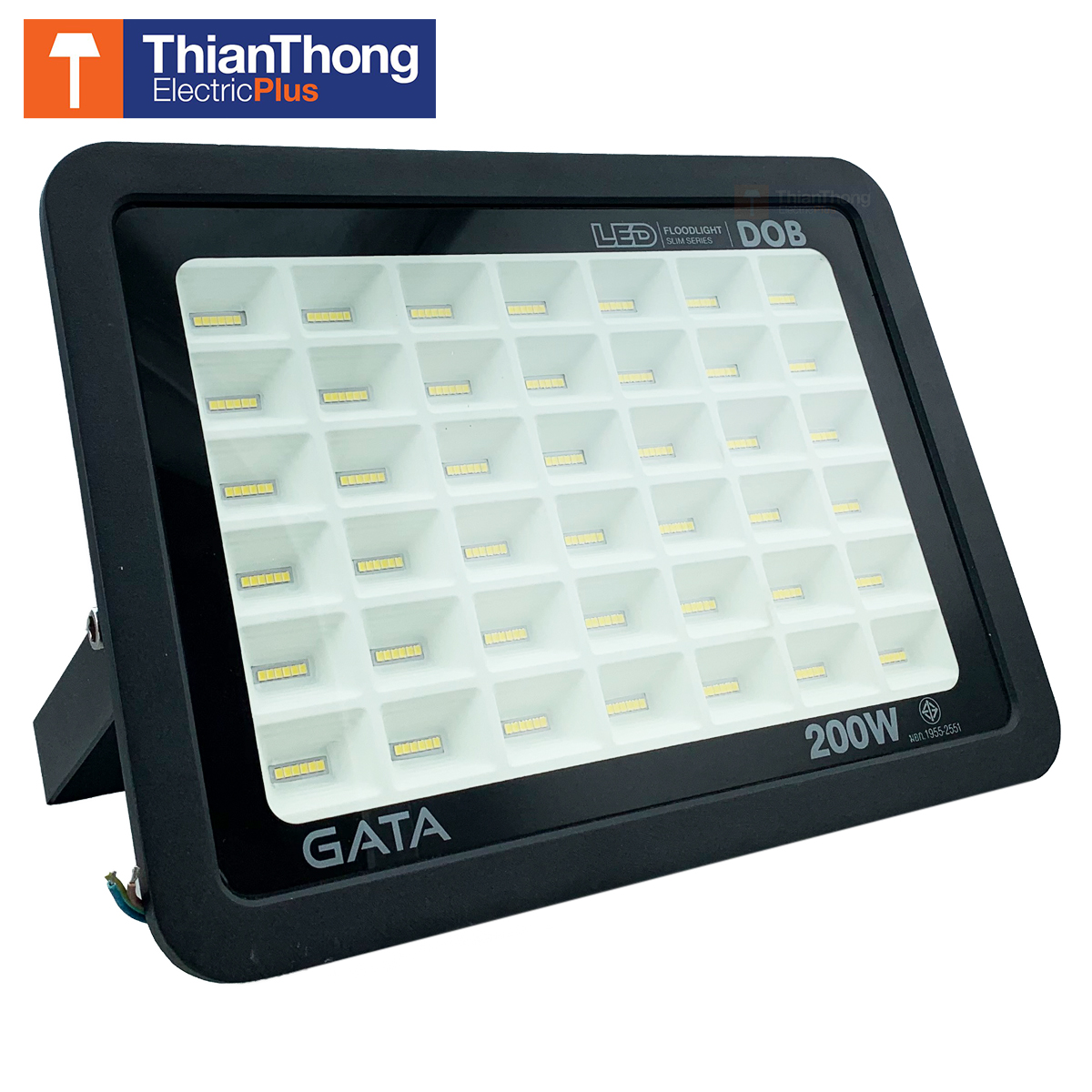 Gata สปอร์ตไลท์ แอลอีดี กาต้า LED Floodlight Slim Series DOB 200W