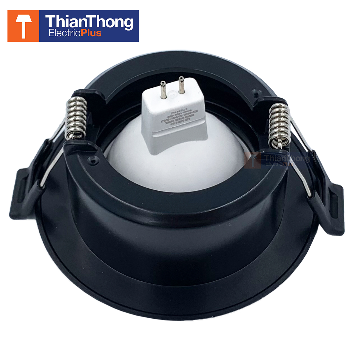 Lamptan โคมไฟดาวน์ไลท์ MR16 พร้อมหลอดไฟ LED ปรับหน้าได้ แลมป์ตั้น LED MR16 Full Set Black 5W สีดำ แสง Warm White