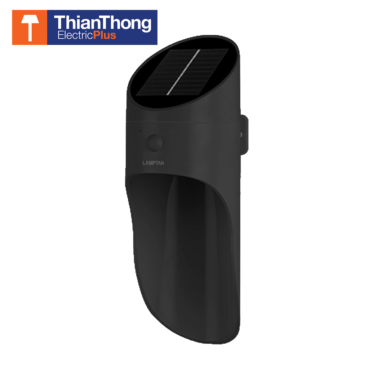 Lamptan ไฟติดผนัง พลังงานแสงอาทิตย์ แลมป์ตั้น Solar Smart Sensor Bamboo Black สีดำ