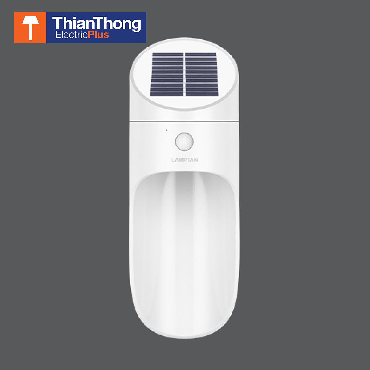 Lamptan ไฟติดผนัง พลังงานแสงอาทิตย์ แลมป์ตั้น Solar Smart Sensor Bamboo White สีขาว 