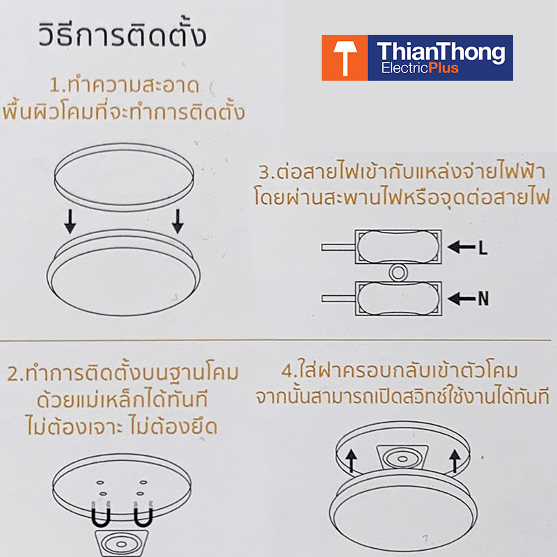 Lamptan แผงไฟ โมดู LED Mini Module 20W แสงขาว สำหรับใช้แทนนีออนกลม และอเนกประสงค์