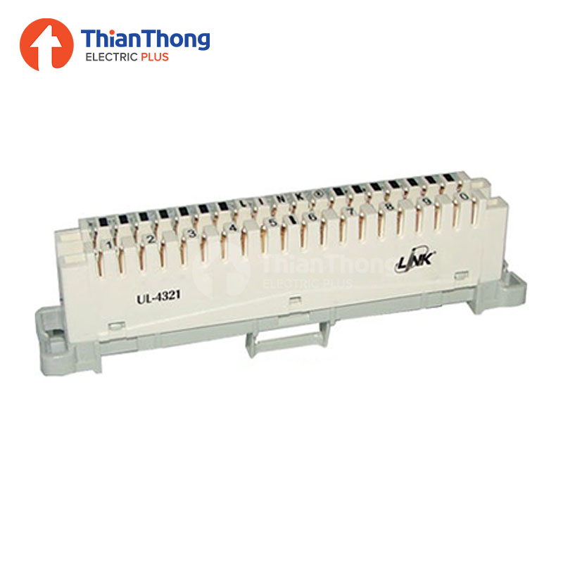 LINK เทอร์มินอลโทรศัพท์ สีขาว ลิงค์ Telephone Disconnection Module 10 Pair (UL-4321) Original (TOT Spec # OES 002 001 02)
