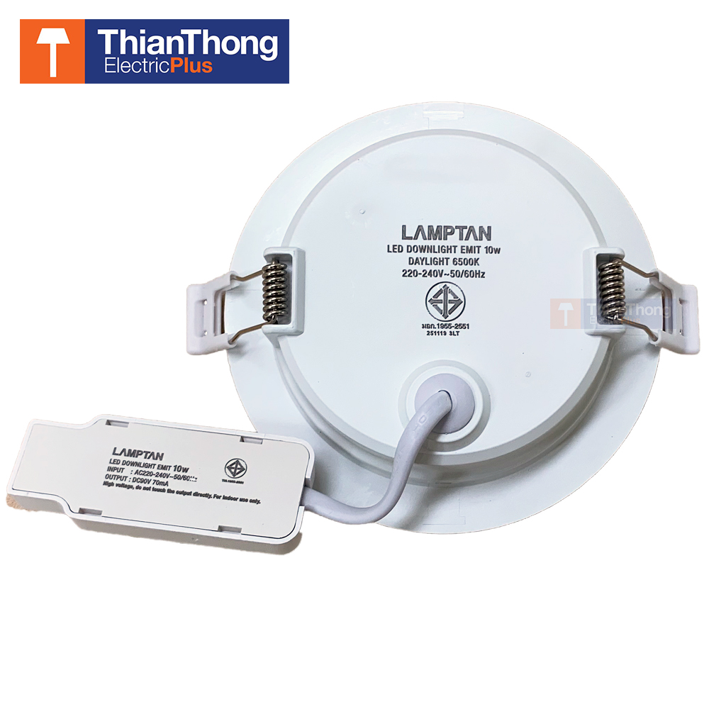 Lamptan โคมไฟดาวน์ไลท์ กลม แลมป์ตั้น LED Downlight Emit Circle 5