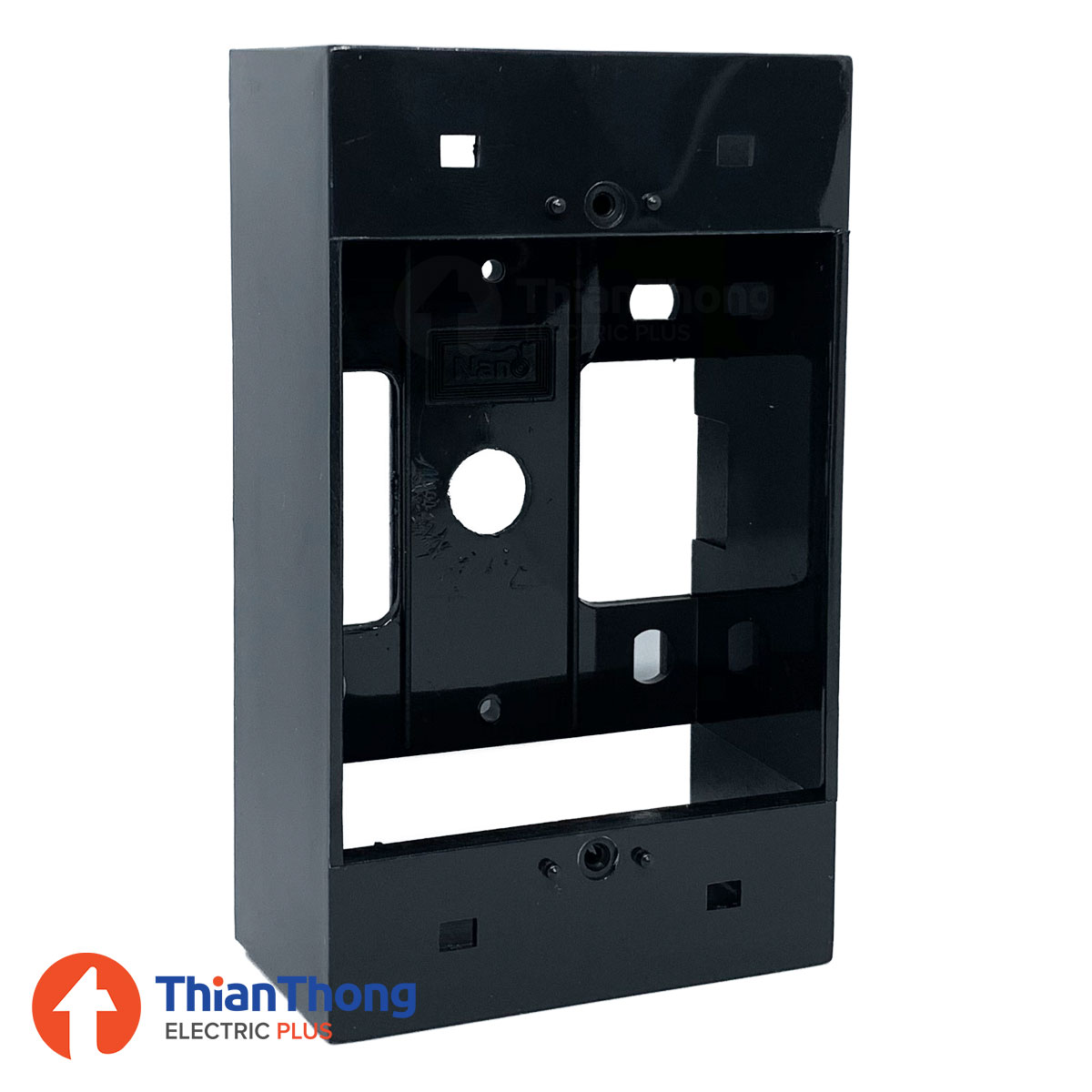 Nano กล่องพลาสติกติดผนังลอย - กล่องลอย นาโน สีดำ Plastic Wall Box 2